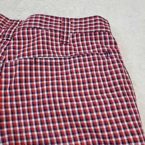 Vintage Lee Red Blue White Plaid Academia Boho USA Classic‎ Wide Leg Pant Large